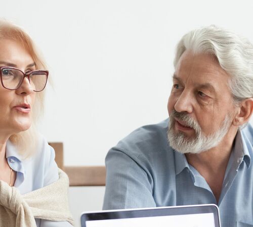 Beratung älteres Ehepaar